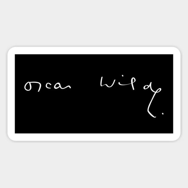 Signature of Oscar Wilde, Irish Playwright and Poet Magnet by TuncGK