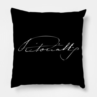 Signature of Queen Victoria, Monarch of the United Kingdom Pillow