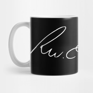 Signature of Ralph Waldo Emerson, American Transcendentalist Mug