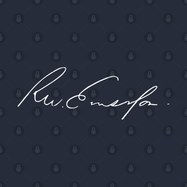 Signature of Ralph Waldo Emerson, American Transcendentalist by TuncGK