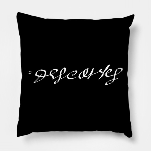 Signature of Rene Descartes, French Philosopher and Mathematician Pillow by TuncGK