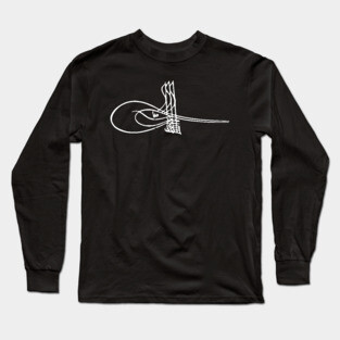 Tughra of Selim II, Ottoman Sultan Long Sleeve T-Shirt