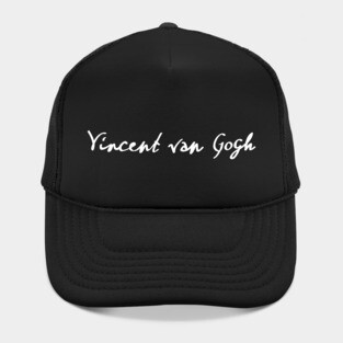 Signature of Vincent van Gogh, Post-Impressionist Painter Hat