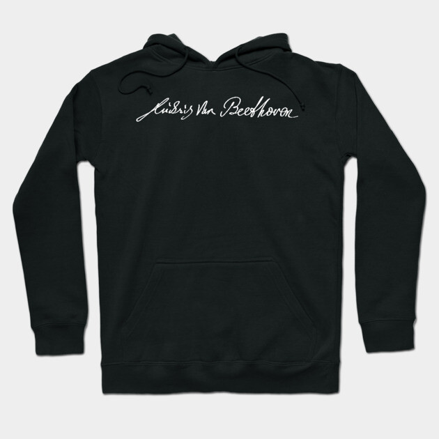 Signature of Ludwig van Beethoven, Classical Composer Hoodie by TuncGK