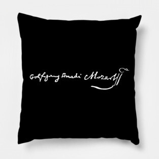 Signature of Wolfgang Amadeus Mozart, Classical Composer Pillow