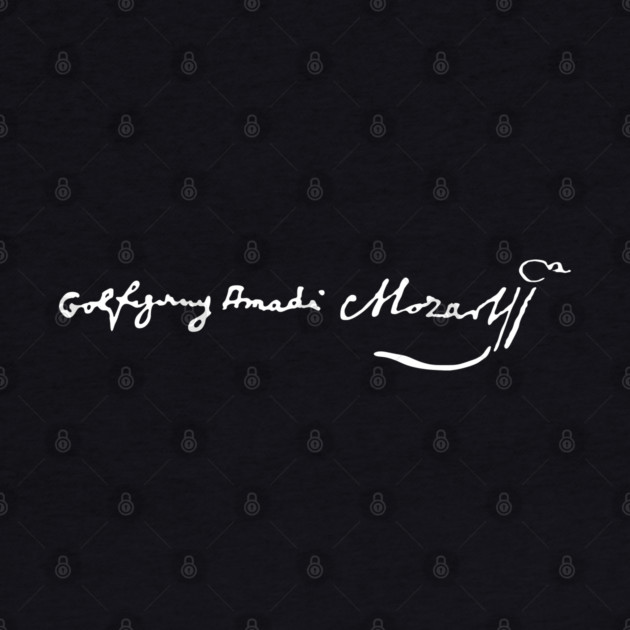 Signature of Wolfgang Amadeus Mozart, Classical Composer by TuncGK