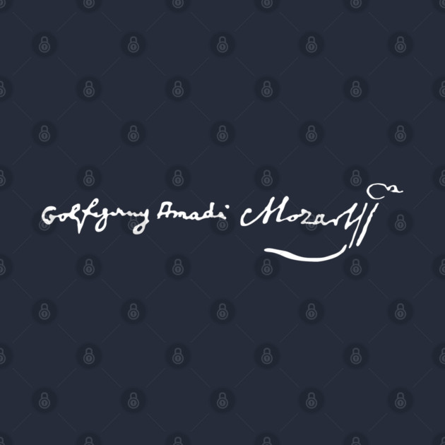 Signature of Wolfgang Amadeus Mozart, Classical Composer by TuncGK