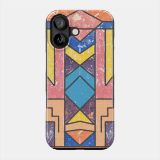 Abstract Geometrical Distressed Art Phone Case