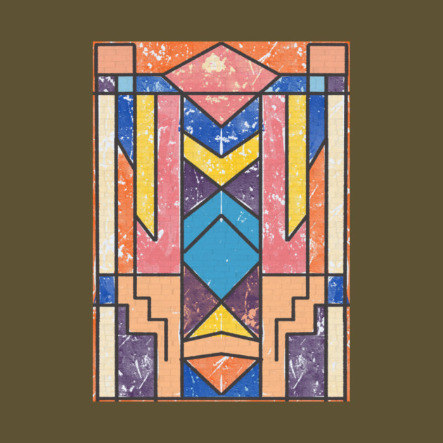 Abstract Geometrical Distressed Art by The WYLD Tribe