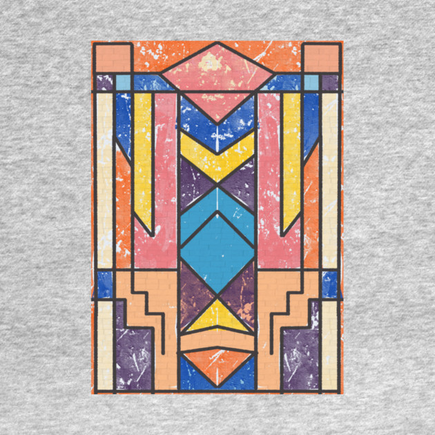 Abstract Geometrical Distressed Art by The WYLD Tribe