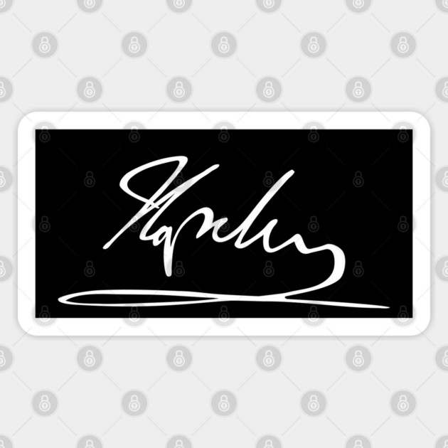 Signature of Napoleon Bonaparte, Emperor of France Sticker by TuncGK