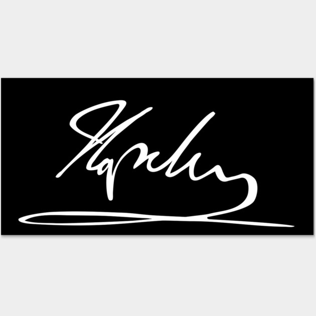 Signature of Napoleon Bonaparte, Emperor of France Wall Art by TuncGK