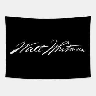 Signature of Walt Whitman, American Poet of Democracy Tapestry