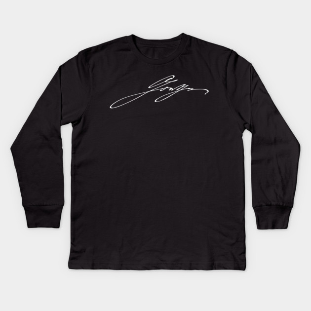 Signature of Johann Wolfgang von Goethe, German Writer and Philosopher Kids Long Sleeve T-Shirt by TuncGK