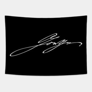 Signature of Johann Wolfgang von Goethe, German Writer and Philosopher Tapestry