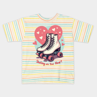 Skating into Your Heart Kids T-Shirt