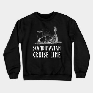 Medieval Viking Norse History Scandinavian Cruise Line Crewneck Sweatshirt