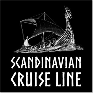 Medieval Viking Norse History Scandinavian Cruise Line Posters and Art