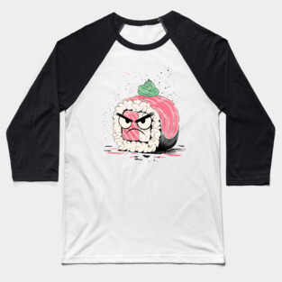 Grumpy Sushi Baseball T-Shirt