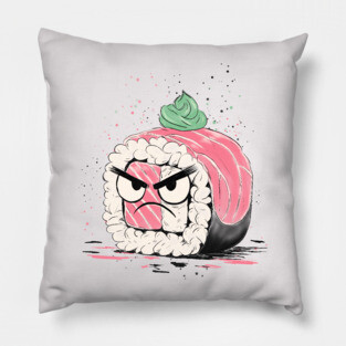 Grumpy Sushi Pillow