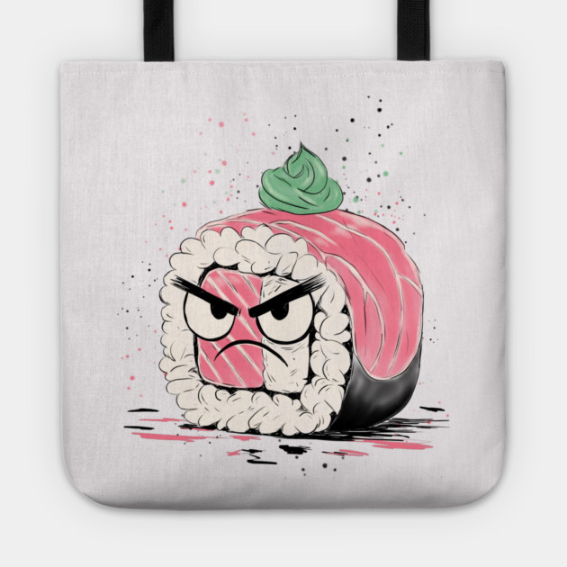 Grumpy Sushi Tote by H. R. Sinclair