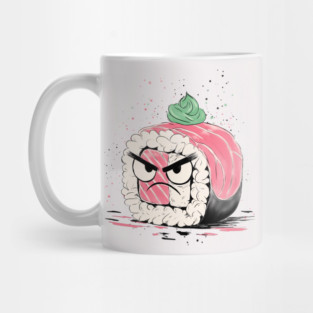 Grumpy Sushi Mug