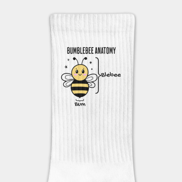 Bumblebee Anatomy, funny cute bee design by Luxinda