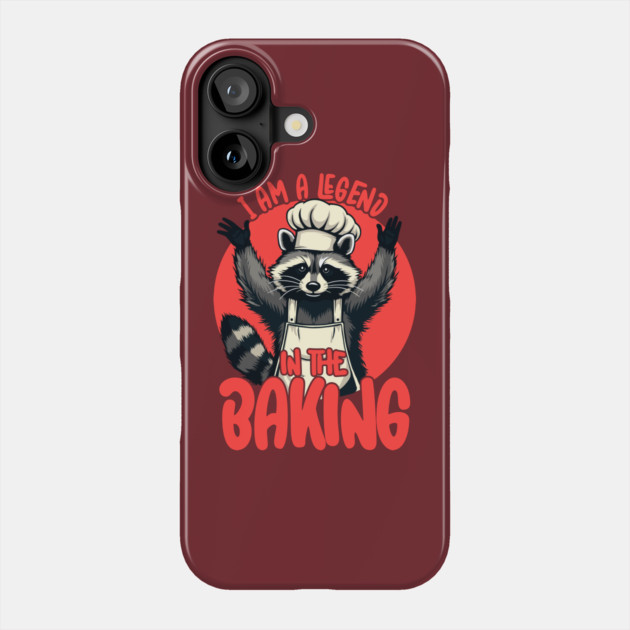 Raccoon Baker I Am A Legend in the Baking Phone Case by belownormal