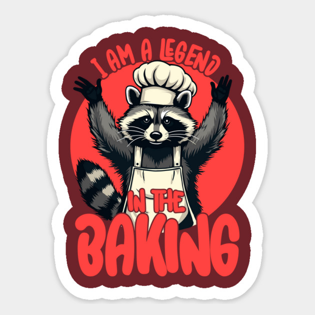 Raccoon Baker I Am A Legend in the Baking Magnet by belownormal