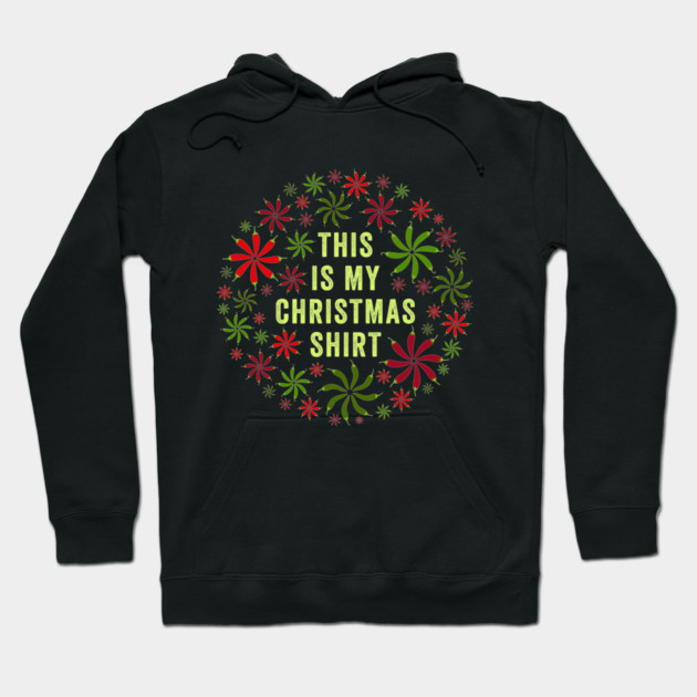 Red and Green Chiles Christmas Hoodie by NeddyBetty