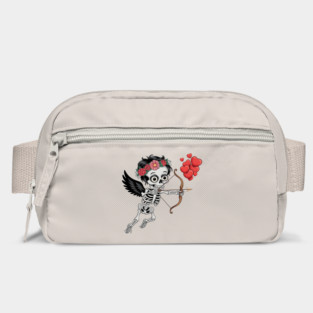 Skull Head Ring Flowers  Arrow Love Bag