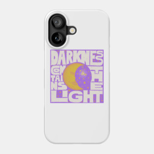 Hand Lettering - Darkness Contains The Light Phone Case