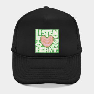 Hand Lettering - Listen To Your Heart Hat