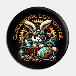 Steampunk Easter Bunny Pin