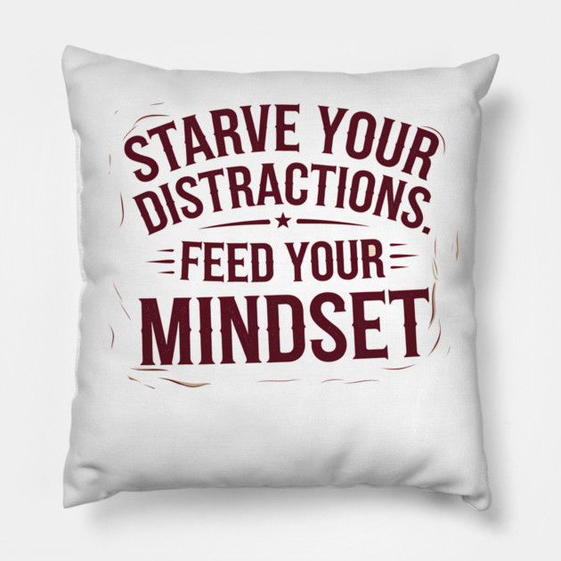 Feed Your Discipline Motivational Pillow by logiamerch