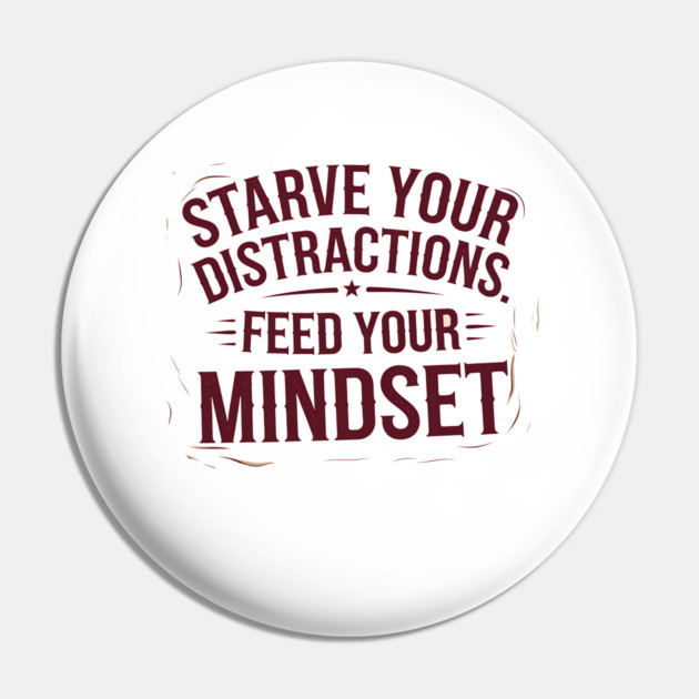Feed Your Discipline Motivational Pin by logiamerch