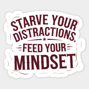 Feed Your Discipline Motivational Sticker