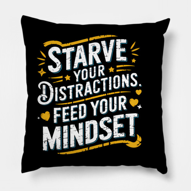 Feed Your Discipline Motivational Pillow by logiamerch
