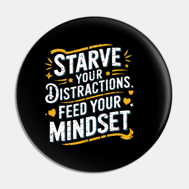 Feed Your Discipline Motivational Pin by logiamerch