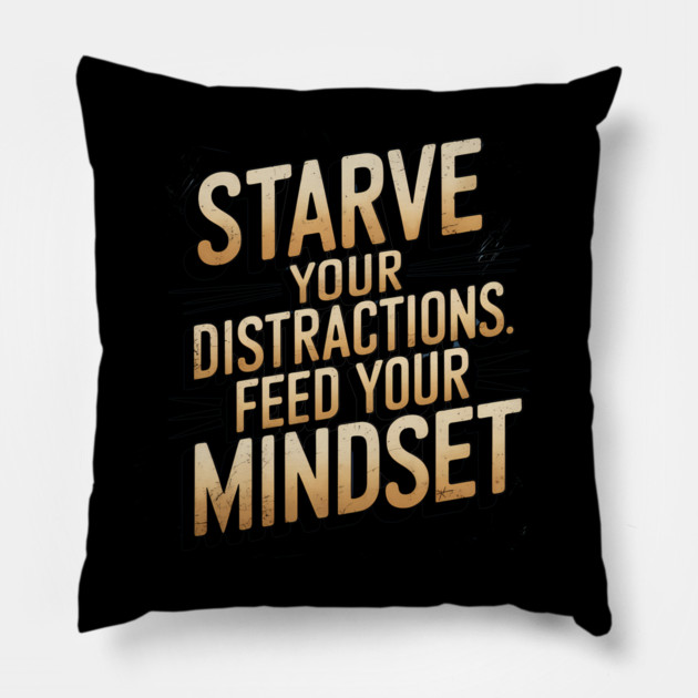 Feed Your Discipline Motivational Pillow by logiamerch