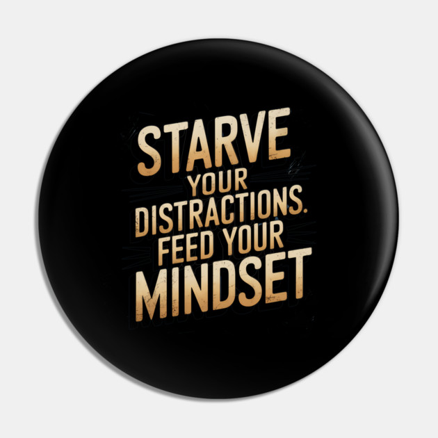 Feed Your Discipline Motivational Pin by logiamerch