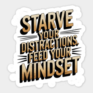 Feed Your Discipline Motivational Sticker