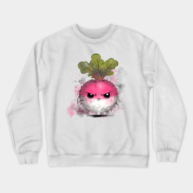 Grumpy Radish Crewneck Sweatshirt by H. R. Sinclair