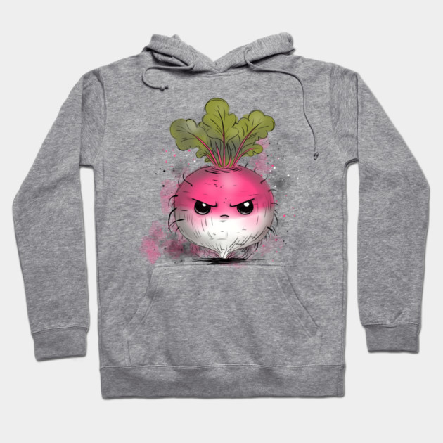 Grumpy Radish Hoodie by H. R. Sinclair