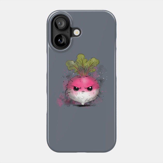 Grumpy Radish Phone Case by H. R. Sinclair