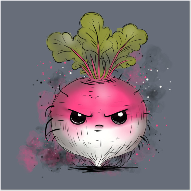 Grumpy Radish Wall Art by H. R. Sinclair