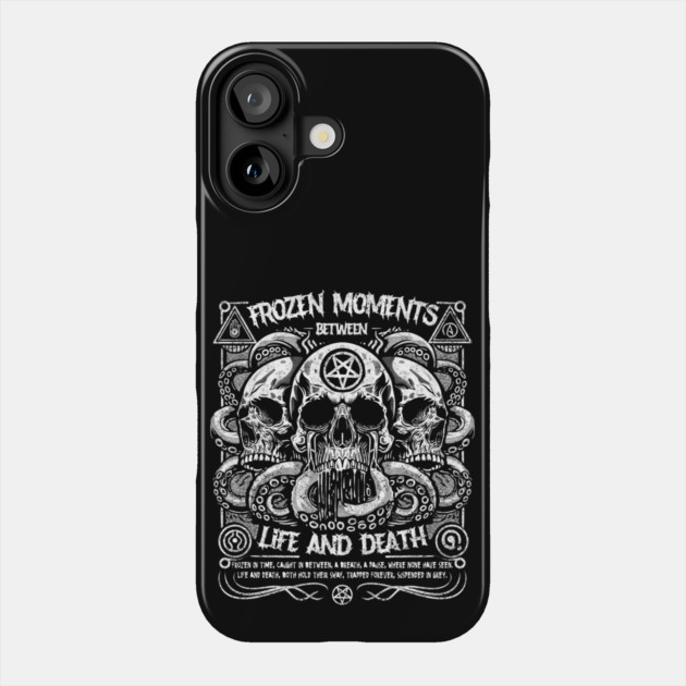 FROZEN MOMENTS BETWEEN LIFE AND DEATH Phone Case by artslaves