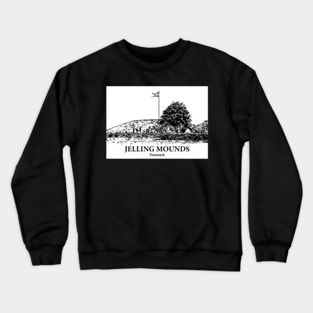 Jelling Mounds - Denmark Crewneck Sweatshirt by Lakeric