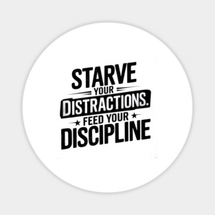 Feed Your Discipline Motivational Magnet