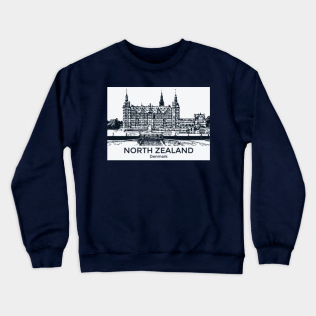 North Zealand - Denmark Crewneck Sweatshirt by Lakeric